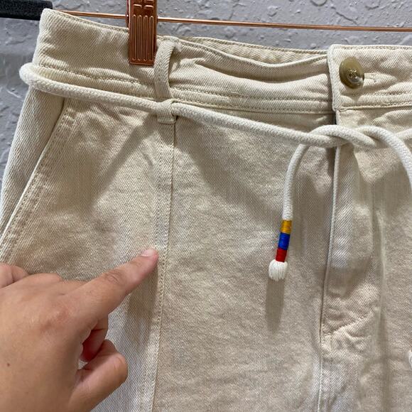 Madewell Capital A-Line Denim Mini Skirt Sz 10 Boho Preppy - Picture 4 of 9